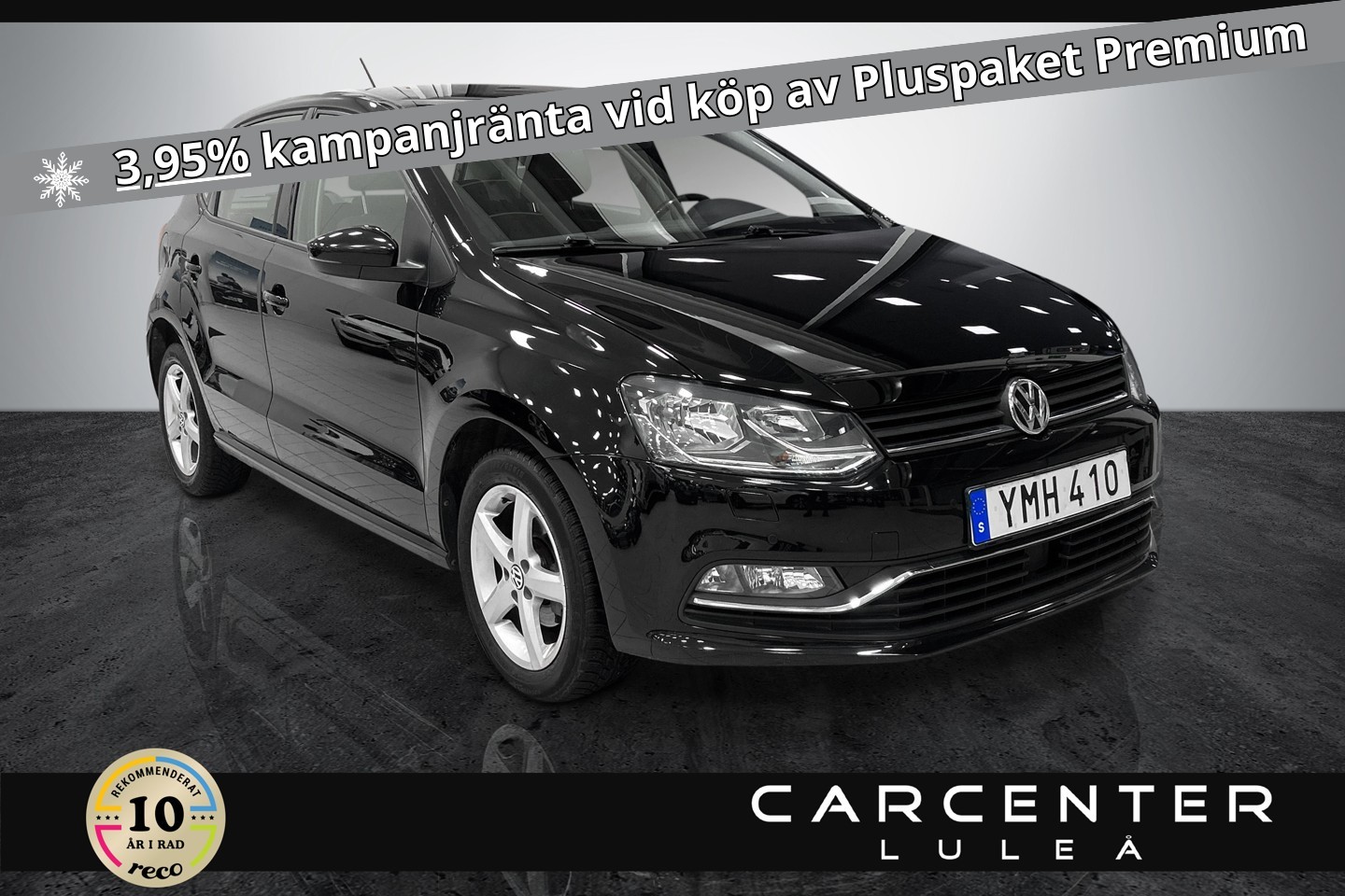 Volkswagen Polo 5-dörrar 1.2 TSI BMT 90Hk 2017 99900:-
